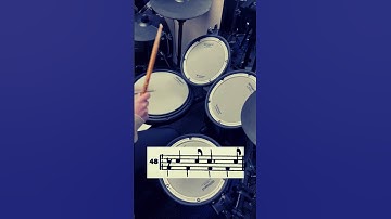 Syncopation by Reed (Syncopation Set 2, Page 37, Number 48) - Practice with Me! #syncopation #drums