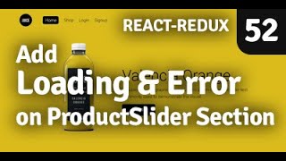 Add Loading on Product Slider Section | Redux Shopping Cart | Part 52