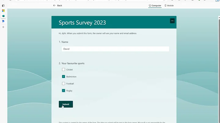 Power Automate - How to extract values from Microsoft Forms Multiple Choice Responses?