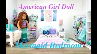 American Girl Doll Mermaid Bedroom Set Up