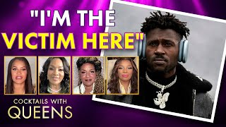 Antonio Brown Flashes Women At A Public Swimming Pool Cocktails with Queens