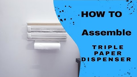 HOW TO INSTALL TRIPLE PAPER DISPENSER (3 IN 1)🎈