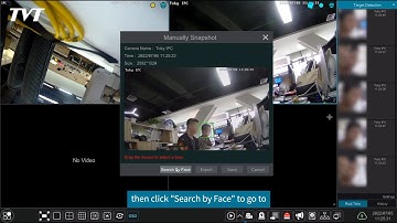 NVR Operation—Intelligent Analytics: Face Search by Snapshot