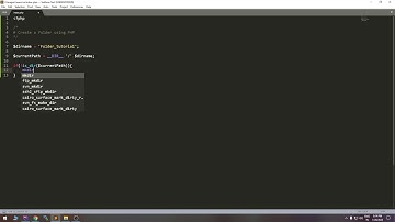 PHP - Create a new folder using simple php function