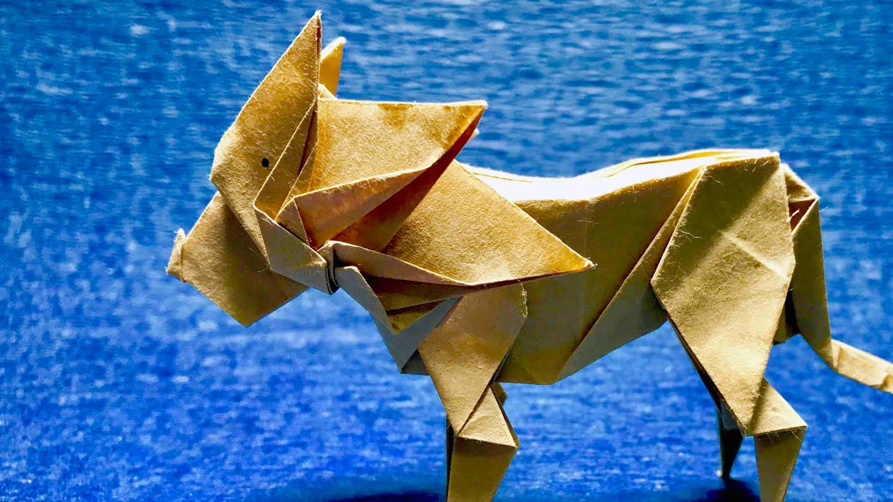 動物折り紙 ライオン さく Origami Lion By Sakusaku858 Youtube