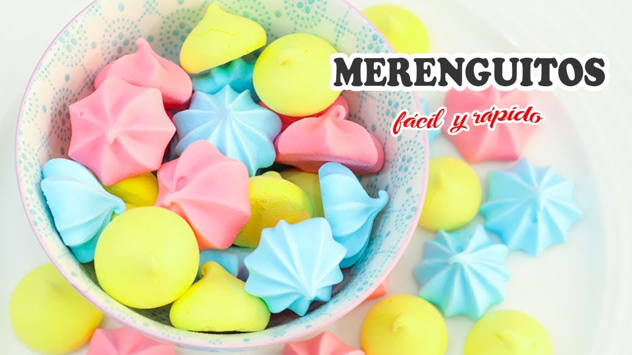 Cómo hacer MERENGUITOS o SUSPIROS - Receta fácil y rápida/ Cositaz Ricaz