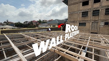 Building in Ghana - Hidden Roof Wall Plastering, How To Prevent Leakages #buildinginghana