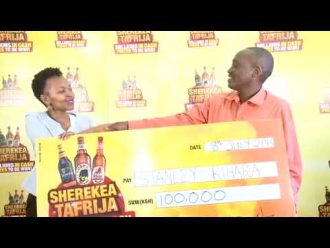 #SherekeaTafrija: Stanley Kihara wins Ksh. 100,000