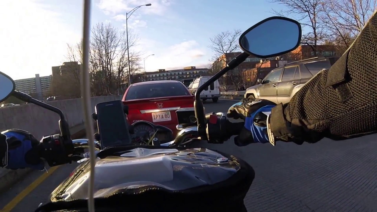 GoPro Session chest mount motorcycle ride Boston YouTube