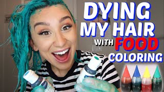 Dying my hair with food coloring to test another hack like & subscribe
follow me on instagram @mackenziemmarie ive dyed a couple strange
th...