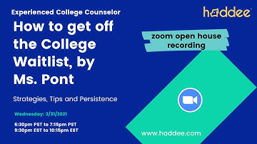 How to Get Off the College Waitlist - Wait List Strategies, Tips, and Persistence!