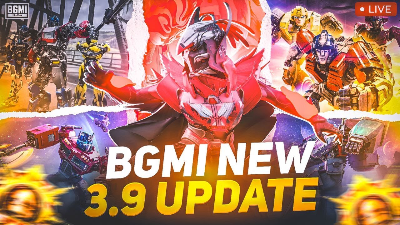 BGMI 3.9 Update LIVE 🔥 | Transformers Event Gameplay | New Features, Hoverboard & Arena | Rank Push!