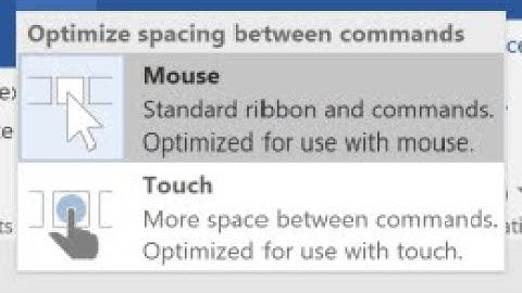 How to Switch between Touch and Mouse Modes in Microsoft Word