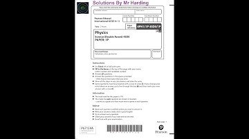 Edexcel - iGCSE - Physics - Paper 1P - June 2021 - Solutions By Mr Harding