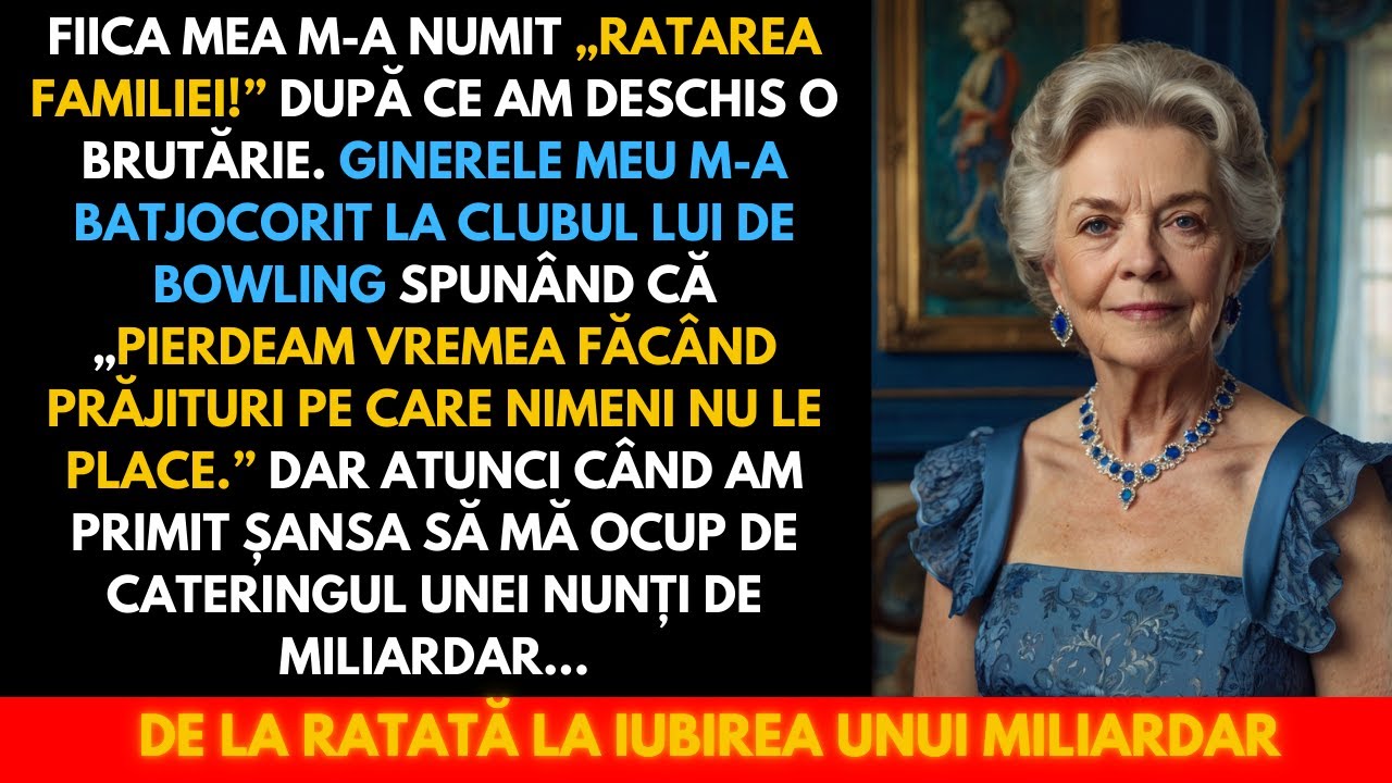 Fiica mea m-a numit „RATATA FAMILIEI!” după ce am deschis o brutărie, iar ginerele m-a batjocorit.