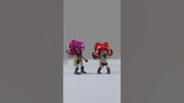 【スプラトゥーン】タコゾネス　　#octoling  　#splatoon3 　#アニメーション　#octolinggirl 　#shorts #blender