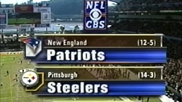 2001 AFC Championship Patriots vs Steelers Highlights (CBS Intro)