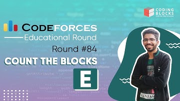 Codeforces Educational Round 84 E, Count The Blocks | Competitive Coding