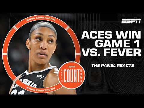 Fever vs. Aces Reaction 👀 Can anyone stop A’ja Wilson in the playoffs? | WNBA Countdown