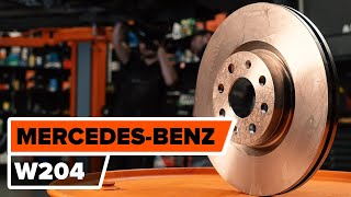 Wie MERCEDES-BENZ C W204 Bremsscheiben vorne und Bremsbeläge wechseln TUTORIAL | AUTODOC