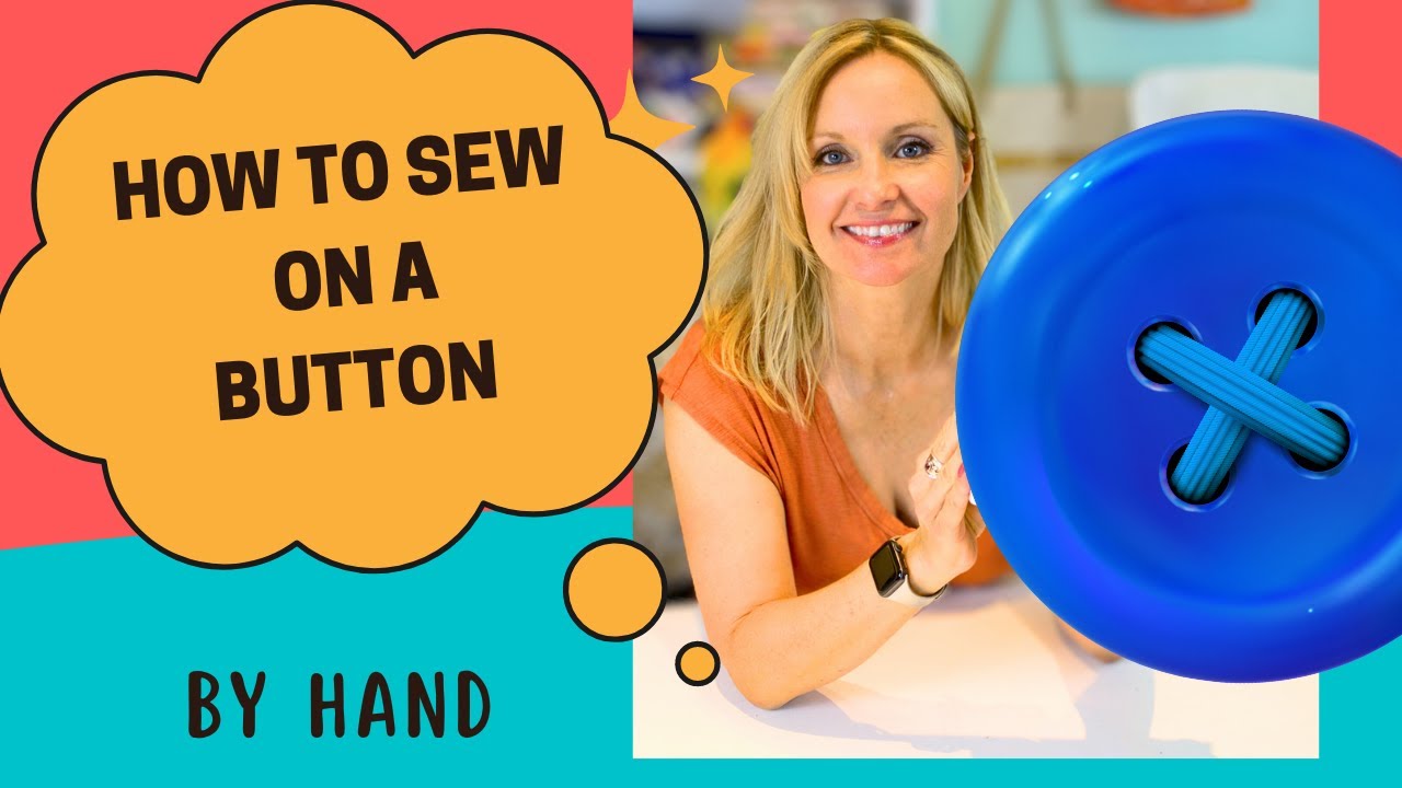 How to Sewing On A Button HD 1080p - YouTube