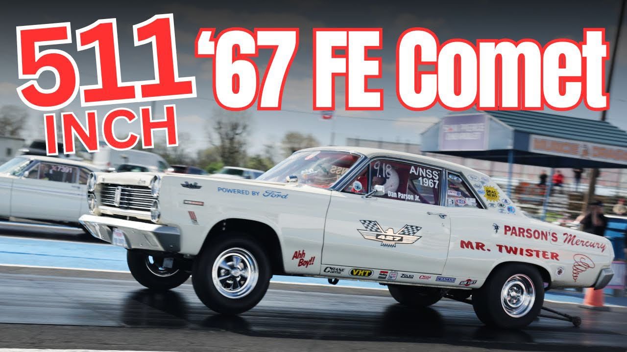 900HP '67 Mercury Comet 427 (Really a 511-cube FE) Running 9s