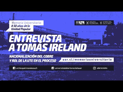 Nacionalización del cobre | Tomás Ireland, Sec. General UTE