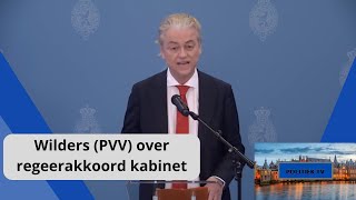 Wilders (PVV) over regeerakkoord: "Nederlanders kunnen weer TROTS worden, de zon gaat schijnen!"