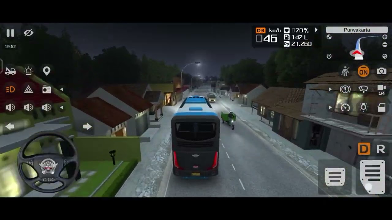 New bus driving 3d 🤩 Night bus driving 3d simulator 🎮 Enjoy ride full fast family get together 😁