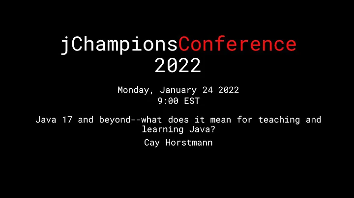 Cay Horstmann - Java 17 and beyond--what does it m...