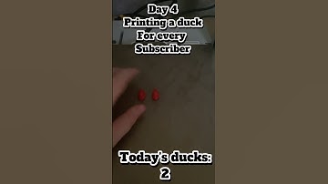 Printing a duck for every subscriber day 4 #music #kids #3dprinting #3d