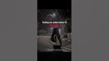 Rating my subscribers pt.1✧₊ | #subscribers #relatable #shorts | @thornvibes