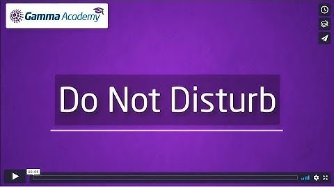 Polycom Chapter 7 Do Not Disturb