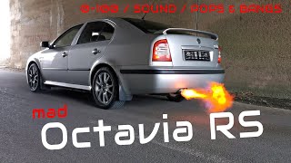 Škoda Octavia 1 RS - Straight pipe sound, acceleration, 0-100, fly by, flames