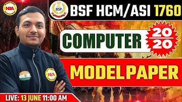 BSF HCM/ASI COMPUTER PREVIOUS YEAR QUESTION SOLUTION | BSF HCM/ASI 2024 COMPUTER IMPORTANT QUESTIONS