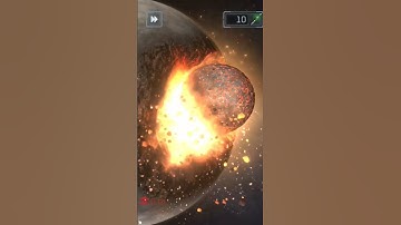 Collision of Celestial Objects Part-3 #collision #celestial #solarsmashgameplay #destruction