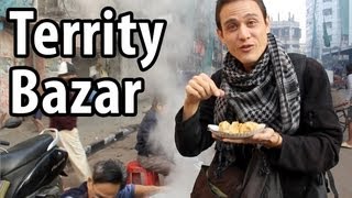 territy bazar - amazing chinese indian street food market in kolkata