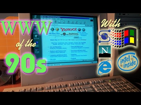 Let's surf the Web of the 90s with Mosaic, Netscape and Internet Explorer on Pentium PCs of the 90s