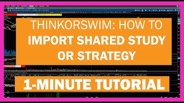 1-MINUTE TUTORIAL: HOW TO IMPORT SHARED STUDY/STRATEGY LINK THINKORSWIM