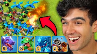 (absurdo) O que eu fiz só com dragões quebrou o Clash of Clans