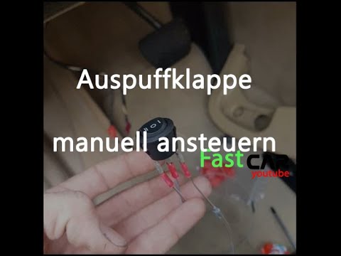 Auspuffklappe manuell öffnen mit Schalter Klappensteuerung BMW - YouTube