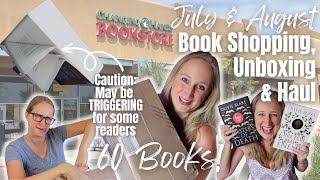 All 60 Books I Got in July & Aug 2023 📚 Book Shopping, Book Unboxing, Book Haul