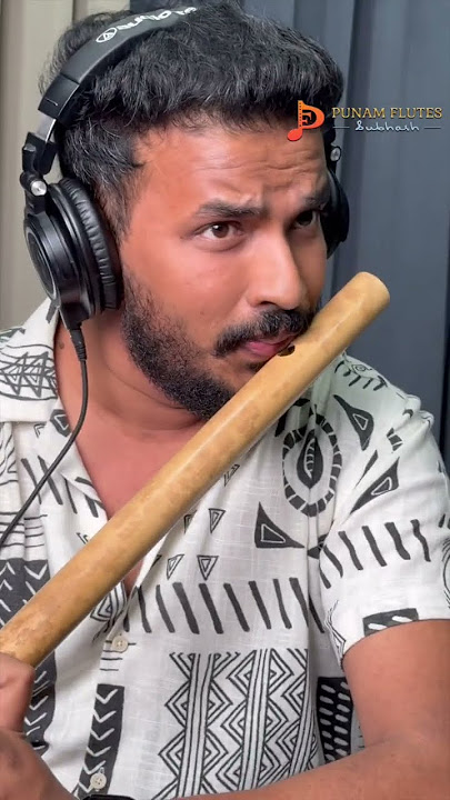 Rajeev Prasanna with Indonesian Bamboo made D Base Bansuri #punamflutes #flute #bansuri #dbase