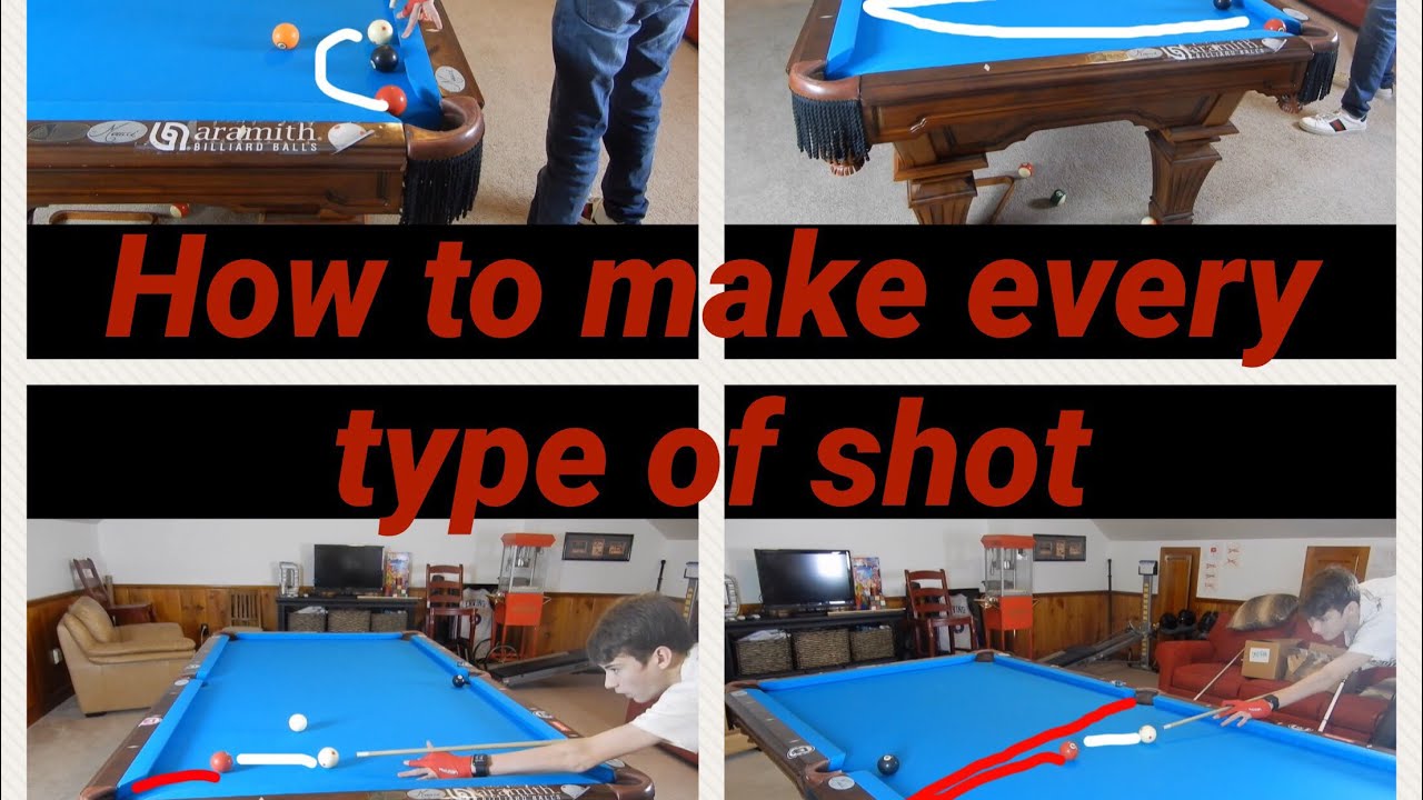 How to Make EVERY type of Pool Shot! | Learn Aiming, Caroms, Curving the Cue Ball, etc