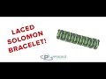 How To Make A Laced Solomon Paracord Bracelet