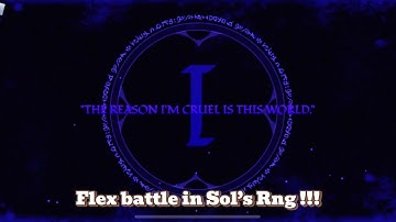 Using Oblivion aura to flex battle !!! [ Sol’s Rng Era 9 ]