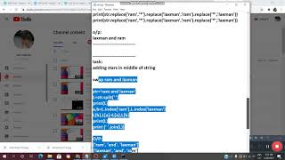 PYTHON:String METHODS/left justify(),right justify(),center(),replace()/VL INFOTECH