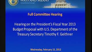 W&M Hearing: Feb 15, 2012
