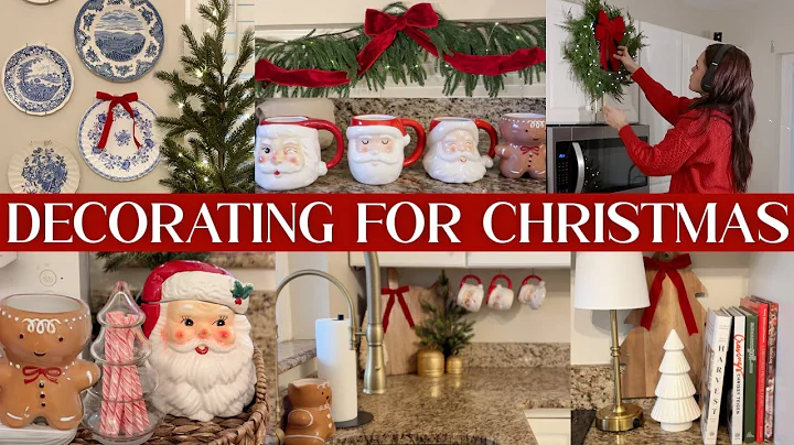 CHRISTMAS KITCHEN DECORATING 2025 | Christmas Home Decorating Ideas | Decorate with me for Christmas