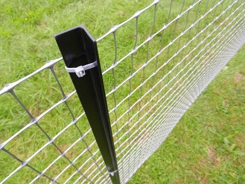 How to install a permanent plastic fence TENAX MILLENNIUM -